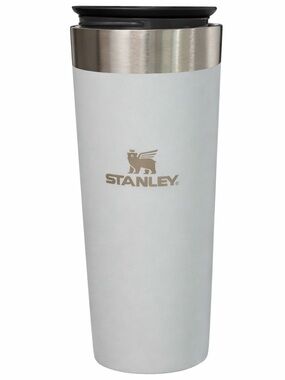 Stanley Light Gray and Silver Travel Mug